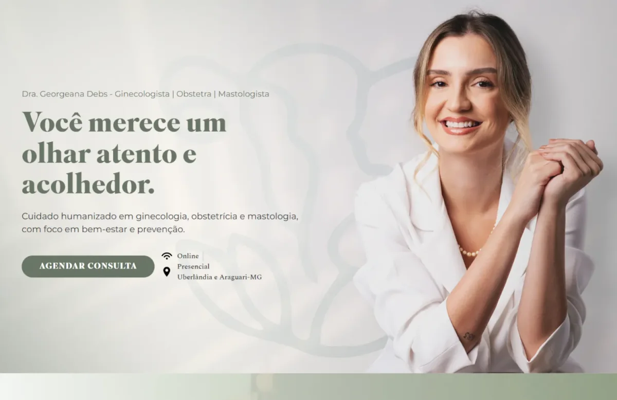 Tela do projeto digital Dra. Georgeana Debs